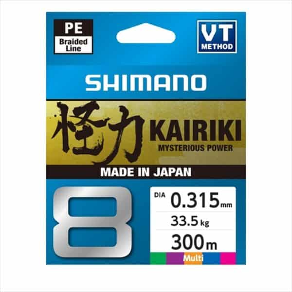 KAIRIKI BRAID 8 MULTI COLOR 300M  0,315mm